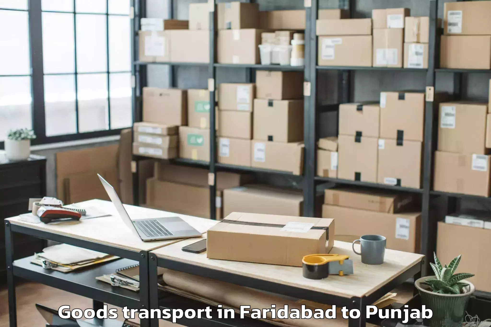 Book Faridabad to Jainpur Goods Transport Online